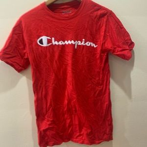RED CHAMPION SHIRT